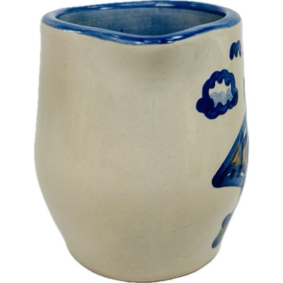 M A Hadley Pottery CLIPPER SHIP 1 Pint Pitcher 5.25" Nautical Collection - Picture 4 of 8